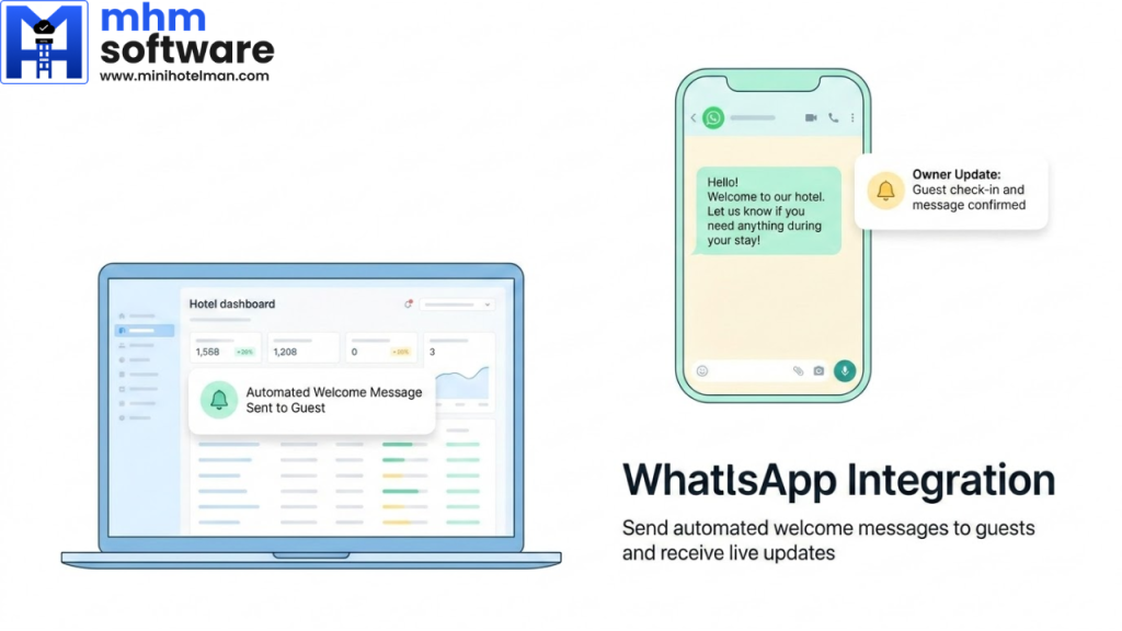 Whatsapp integrated hotel management software