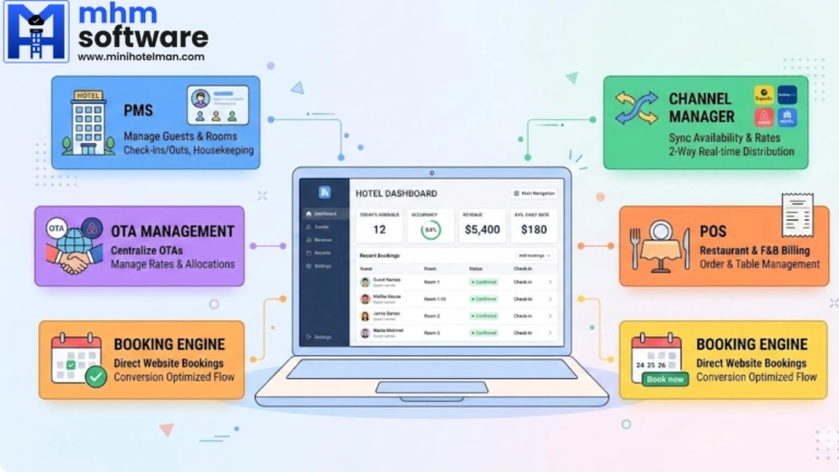 all in one hotel management software